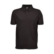 Tee Jays Férfi galléros póló rövid ujjú Tee Jays Heavy Polo Piqué - S, Fekete férfi póló