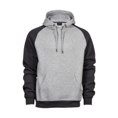 Tee Jays Férfi kapucnis hosszú ujjú pulóver Tee Jays Two-Tone Hooded Sweatshirt 3XL, Heather/Sötét szürke