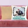 TeeInBlue A legjobb keresztapa fényképes párna 1 képpel Párna / BÉZS PLÜSS HÁTOLDAL / szivacs