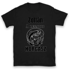 TeeInBlue A legjobb motoros póló névvel Póló / fekete / L ajándéktárgy