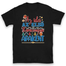 TeeInBlue Az idei az első karácsonyom apaként póló Póló / fekete / L ajándéktárgy