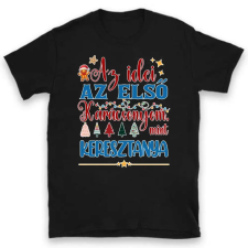 TeeInBlue Az idei az első karácsonyom, mint keresztanya póló Póló / fekete / XL ajándéktárgy