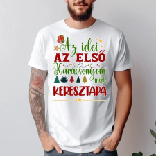TeeInBlue Az idei az első karácsonyom, mint keresztapa póló Póló / fehér / XL ajándéktárgy