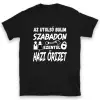 TeeInBlue Az utolsó bulim szabadon, ezentúl házi őrizet - póló legénybúcsúra Fekete póló / fekete / M