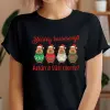 TeeInBlue Capybara mintás karácsonyi póló egyedi felirattal Fekete póló / fekete / M