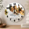 TeeInBlue Egyedi fényképes falióra anyának Falióra / fehér / 20 cm