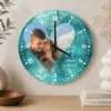 TeeInBlue Egyedi fényképes falióra szív alakú fotóval Falióra / fehér / 20 cm