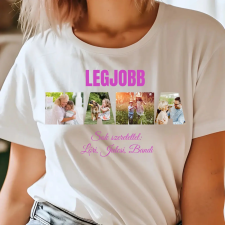 TeeInBlue Egyedi fényképes póló mamának Póló / fehér / XL ajándéktárgy