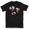 TeeInBlue Egyedi fényképes póló Valentin napra 3 képpel Póló / fekete / 2XL