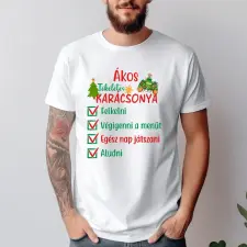 TeeInBlue Egyedi gamer karácsonyi póló névvel, a tökéletes karácsony Fehér póló / fehér / M ajándéktárgy