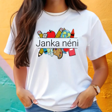 TeeInBlue Egyedi neves póló tanároknak Fehér póló / fehér / 2XL ajándéktárgy