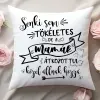 TeeInBlue Egyedi párna mamának - senki sem tökéletes Párna / FEHÉR HÁTOLDAL / antiallergén