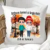 TeeInBlue Egyedi párna pároknak Párna / FEHÉR HÁTOLDAL / szivacs