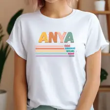 TeeInBlue Egyedi póló anyának jellemzőkkel Póló / fehér / 2XL ajándéktárgy