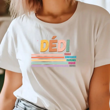 TeeInBlue Egyedi póló dédinek jellemzőkkel Póló / fehér / XL ajándéktárgy