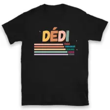 TeeInBlue Egyedi póló dédinek jellemzőkkel Póló / fekete / M ajándéktárgy