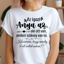 TeeInBlue Egyedi póló nevelőanyának Fehér póló / fehér / S ajándéktárgy