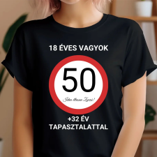 TeeInBlue Egyedi születésnapi póló táblás minta Fekete póló / fekete / S ajándéktárgy