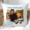 TeeInBlue Egyedi Valentin napi párna 3 képpel és saját felirattal Párna / FEHÉR HÁTOLDAL / szivacs