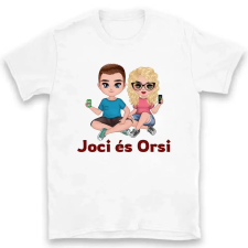 TeeInBlue Egyedi Valentin napi póló szerkeszthető karakterekkel Póló / fehér / 2XL ajándéktárgy