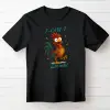 TeeInBlue F-caw-f póló egyedi névvel Fekete póló / fekete / L