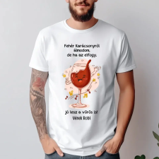 TeeInBlue Fehér Karácsonyról álmodom - egyedi póló Póló / fehér / S ajándéktárgy
