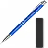 TeeInBlue Gravírozott toll ballagásra Kék toll / FEKETE BÁRSONY TOK / 13,5 x 1 cm