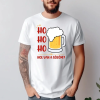 TeeInBlue Ho ho ho hol van a söröm vicces karácsonyi póló Póló / fehér / L