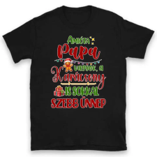 TeeInBlue Karácsonyi póló papának Póló / fekete / XL ajándéktárgy