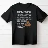 TeeInBlue Ledolgoztam egy egész életet, azért, hogy kapjak egy ilyen szar pólót - vicces póló nyugdíjasoknak Fekete póló / fekete / L
