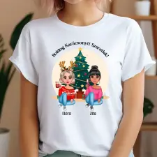 TeeInBlue Legjobb barátnők - személyre szabható póló Póló / fehér / XL ajándéktárgy