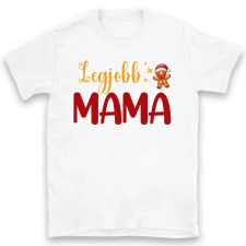 TeeInBlue Legjobb mama karácsonyi póló Póló / fehér / M ajándéktárgy
