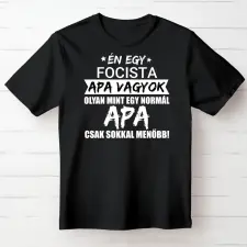 TeeInBlue Menő apa póló egyedi jellemzéssel Fekete póló / fekete / 2XL ajándéktárgy