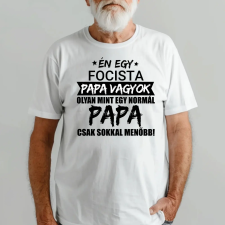 TeeInBlue Menő papa póló egyedi jellemzéssel Fehér póló / fehér / 2XL ajándéktárgy
