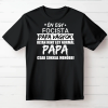 TeeInBlue Menő papa póló egyedi jellemzéssel Fekete póló / fekete / 2XL