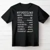 TeeInBlue Nyugdíjas teendők - vicces póló nyugdíjasoknak Fekete póló / fekete / L