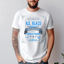 TeeInBlue Születésnapi póló egyedi felirattal Póló / fehér / M ajándéktárgy