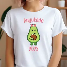 TeeInBlue Vicces anyák napi póló egyedi felirattal - anyukádó Fehér póló / fehér / 2XL ajándéktárgy