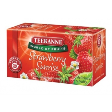 TEEKANNE Gyümölcstea, 20x2,5 g, TEEKANNE "Strawberry Sunrise", eper gyógytea
