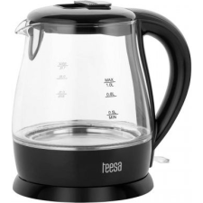Teesa Elektromos Vízforraló, Üveg, 1650 W, Fekete, 1 L (TSA1030B) vízforraló és teáskanna