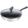Tefal Daily Cook wok serpenyő 28 cm + fedő rozsdamentes acél