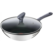 Tefal Daily Cook wok serpenyő 28 cm + fedő rozsdamentes acél edény