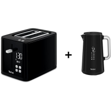 Tefal KO851830 Digital Display Black + Tefal TT640810 Digital Display Black vízforraló és teáskanna