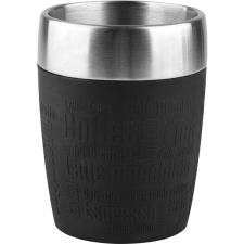 Tefal Utazó bögre 0,2 l TRAVEL CUP rozsdamentes/fekete K3081314 tányér és evőeszköz