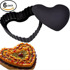  Teflonbevonatos  szív pitesütő, kivehető betéttel 26cm x 3cm sütés és főzés