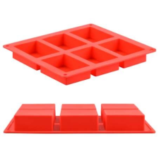  Téglalap alakú szilikon szappanforma kreatív és készségfejlesztő