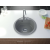 Teknoven Don gránit mosogató automata dugóemelő, szifonnal szürke, beépíthető
