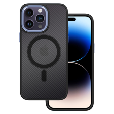 Tel Protect iPhone 13 Magnetic Carbon tok fekete-lila (Magsafe kompatibilis) tok és táska