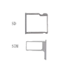 tel-szalk-006483 HTC One M8 ezüst SIM kártya tálca