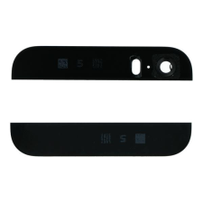  tel-szalk-008225 Apple iPhone 5S fekete kijelző üveg fedő burkolati elem mobiltelefon, tablet alkatrész